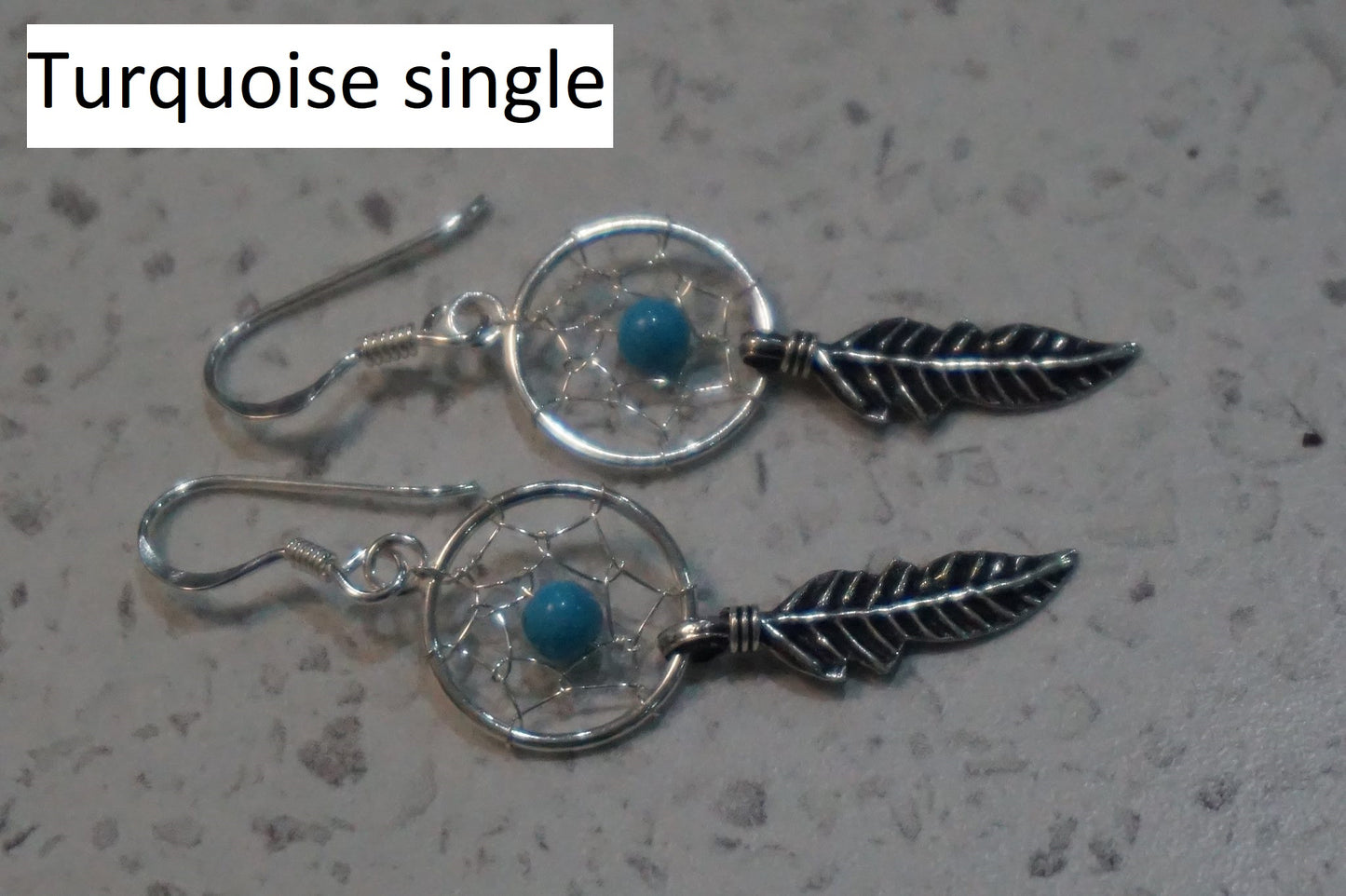 925 sterling silver dream catcher earrings