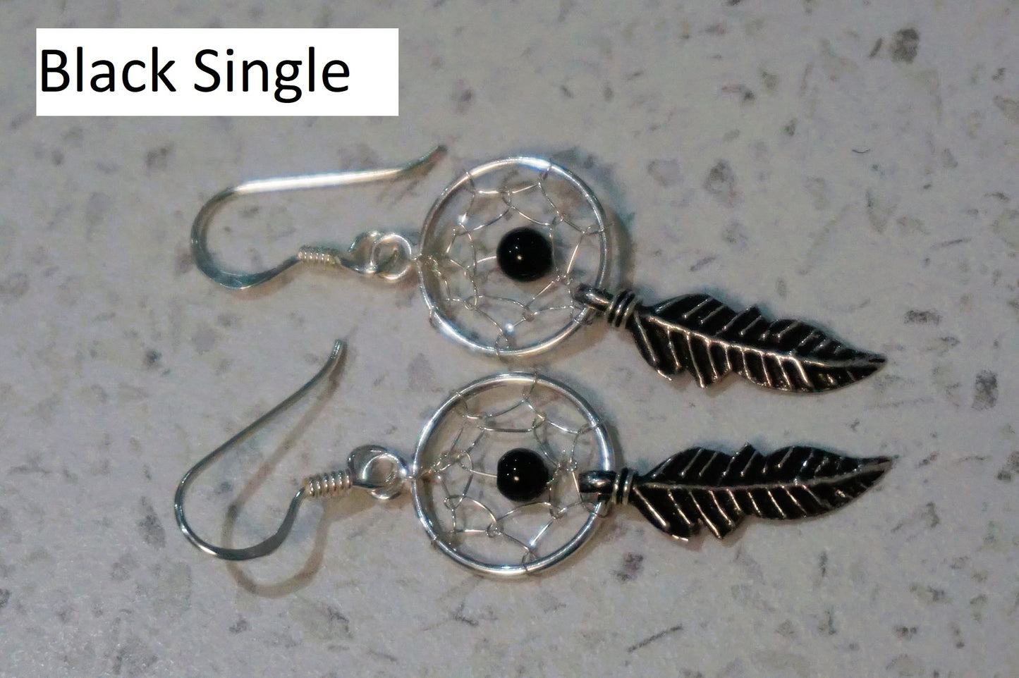 925 sterling silver dream catcher earrings