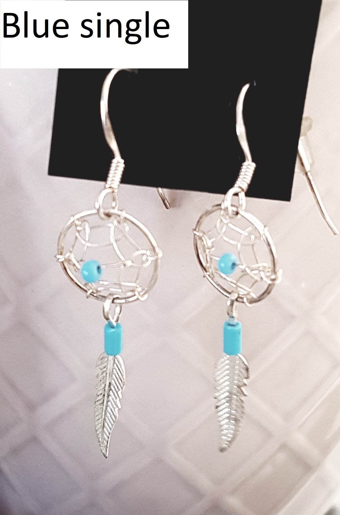925 sterling silver dream catcher earrings