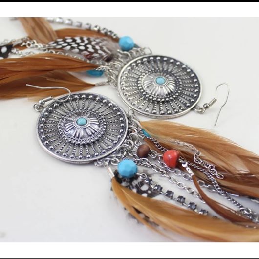 Bohemian Feather Earrings