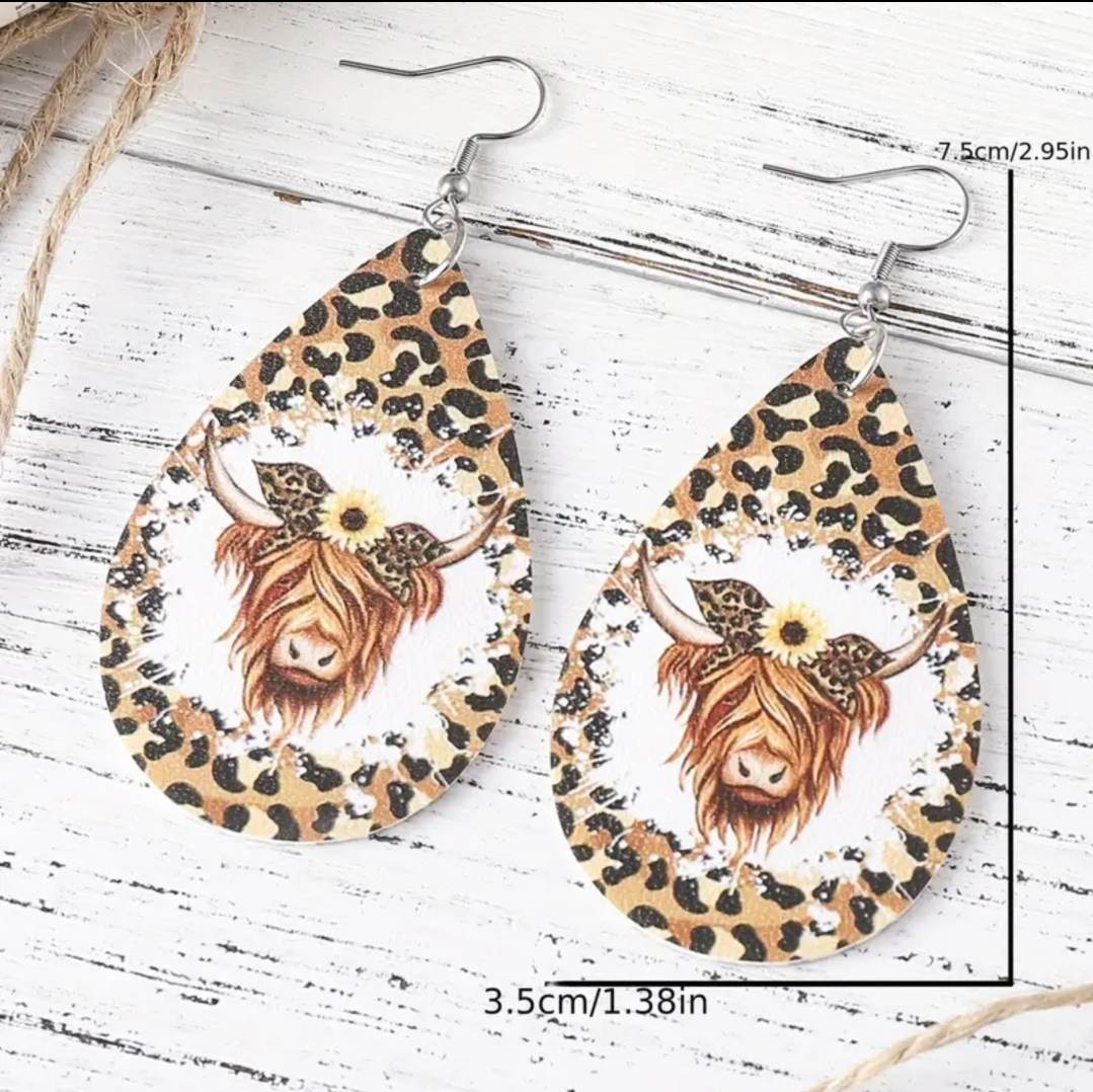 Western themed earrings