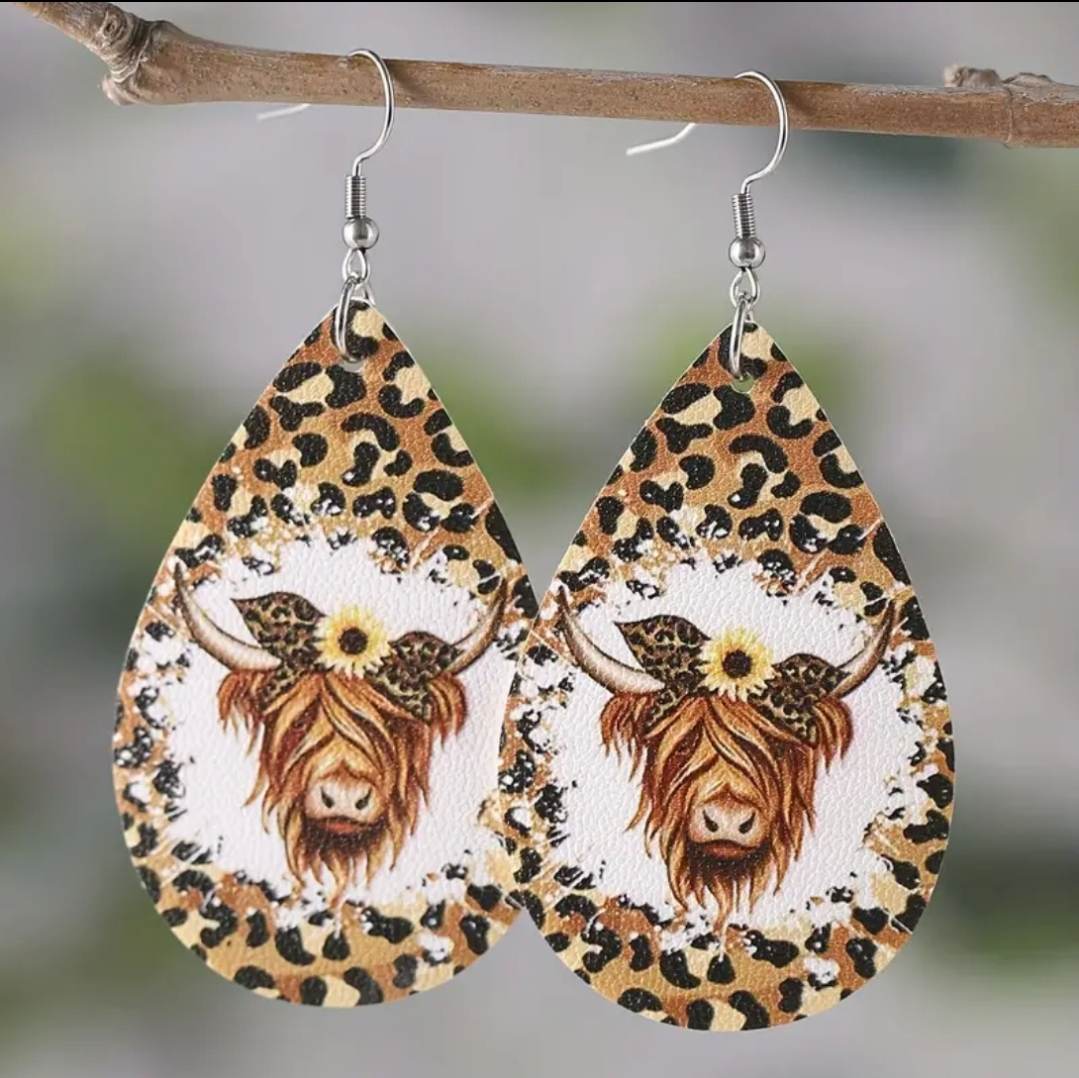 Western themed earrings