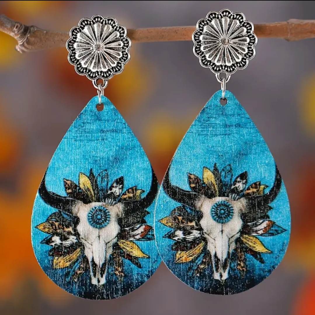 Western themed earrings
