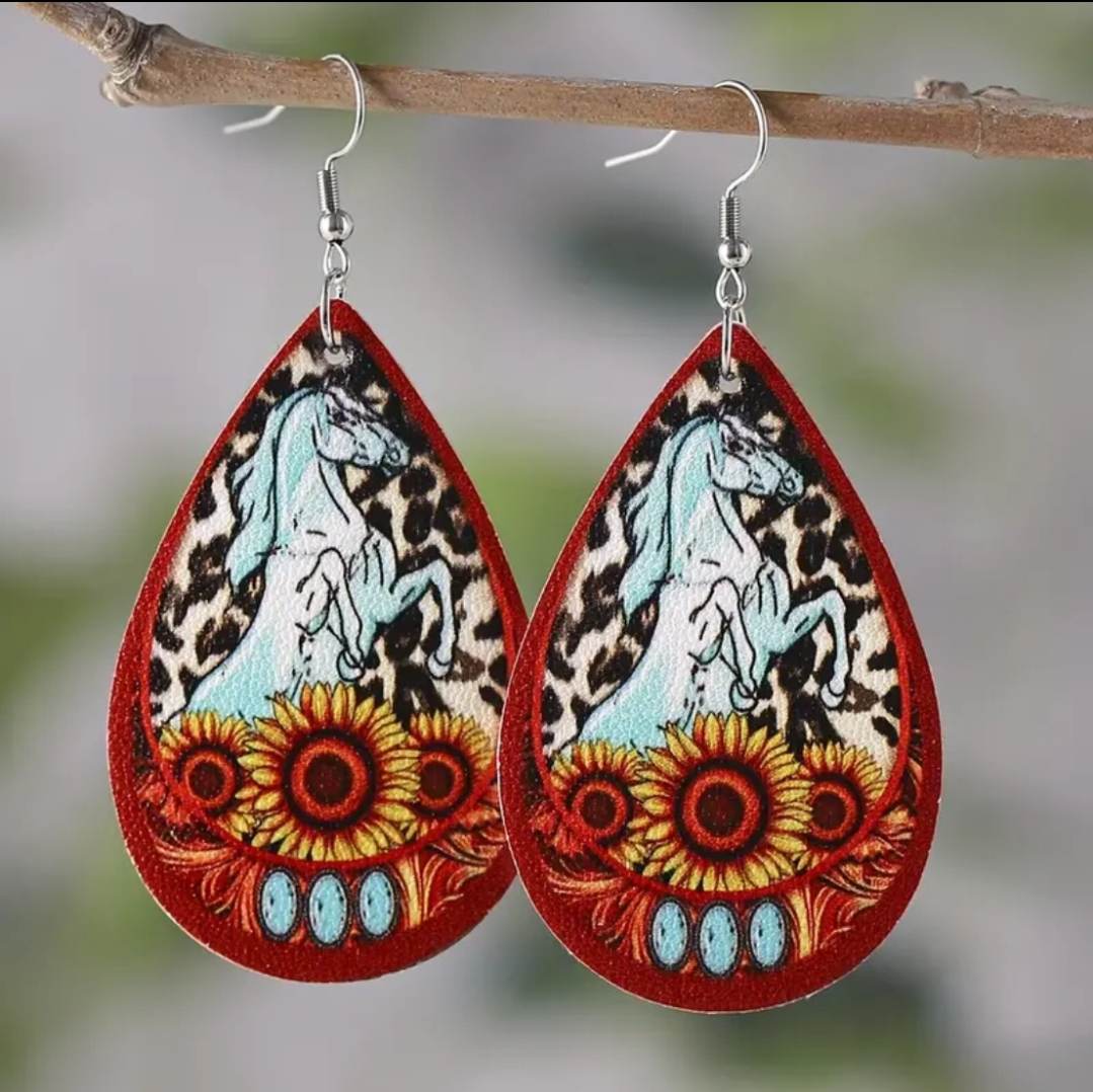 Western themed earrings