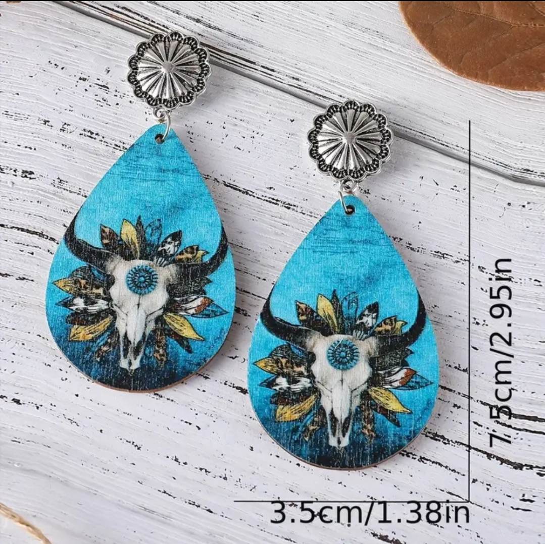 Western themed earrings