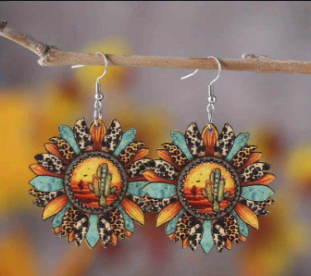 Western themed earrings