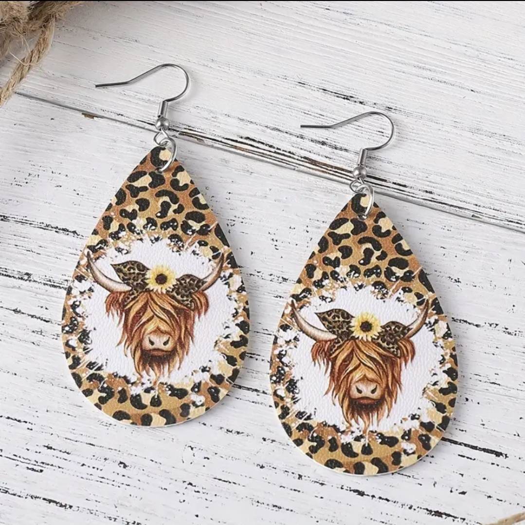 Western themed earrings