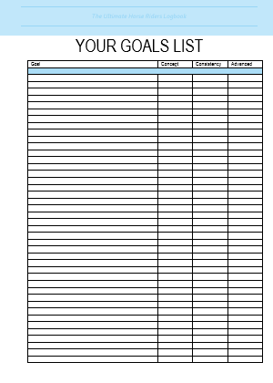 The Ultimate Horse Riders Log Book