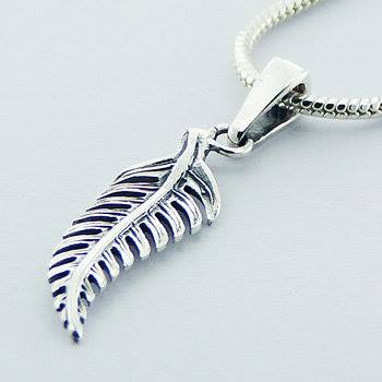 Sterling silver fern leaf charm