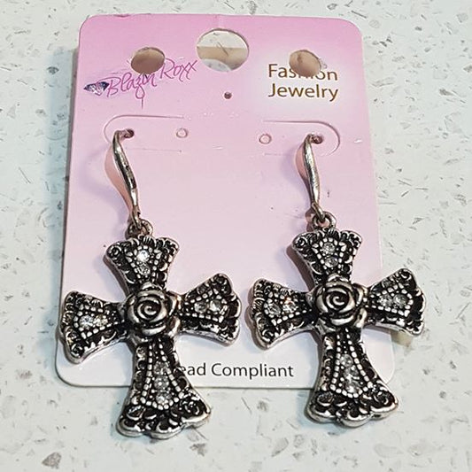 Blazin Roxx Cross Earrings