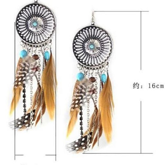 Bohemian Feather Earrings