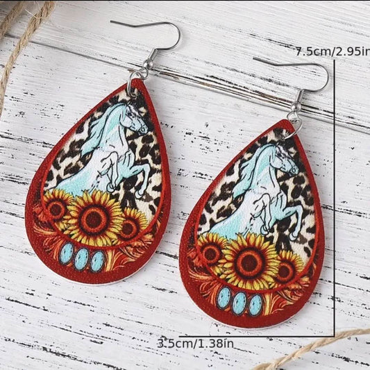 Western themed earrings
