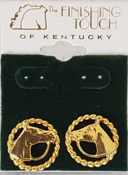 Horse head earrings